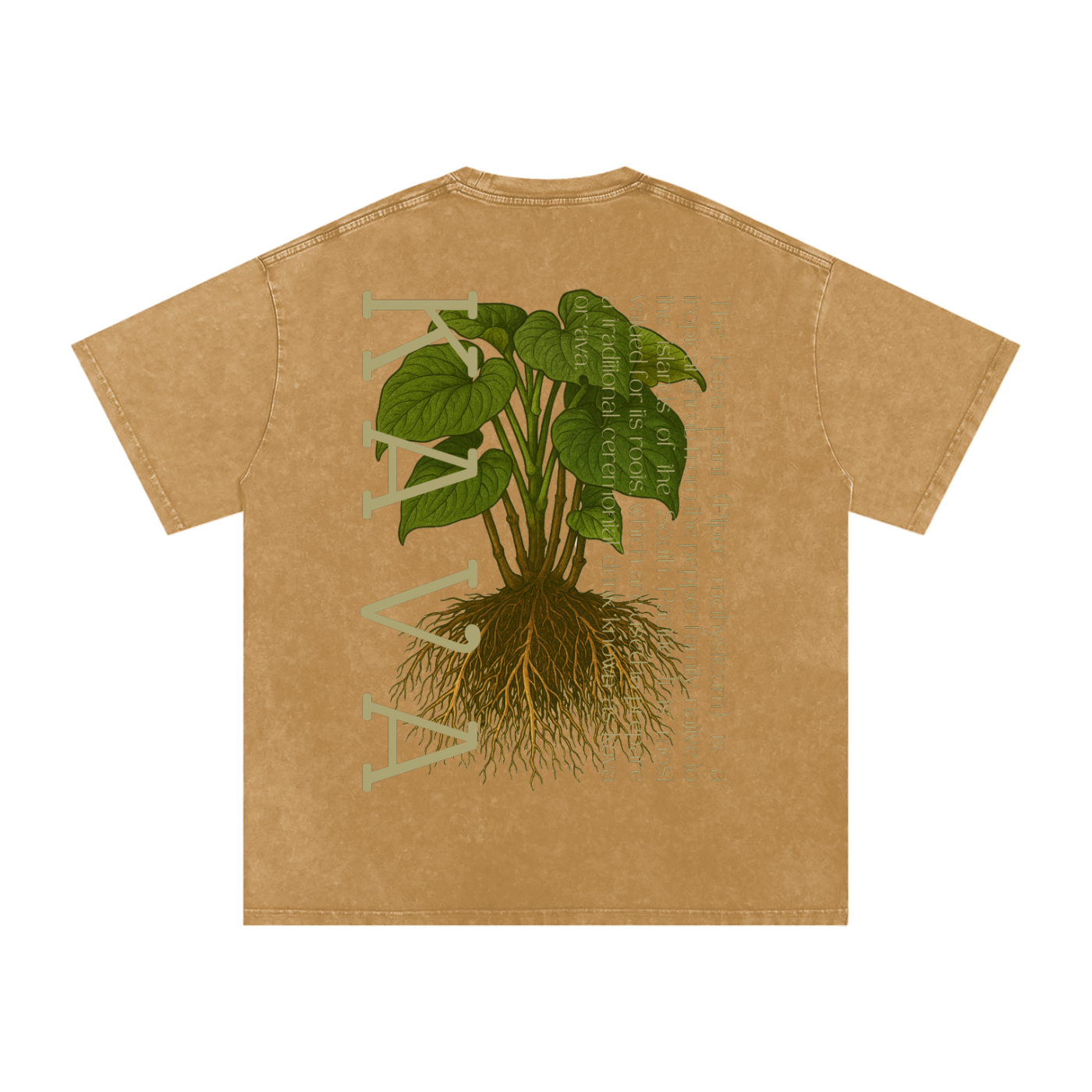 Oversized Washed Kava T-Shirt