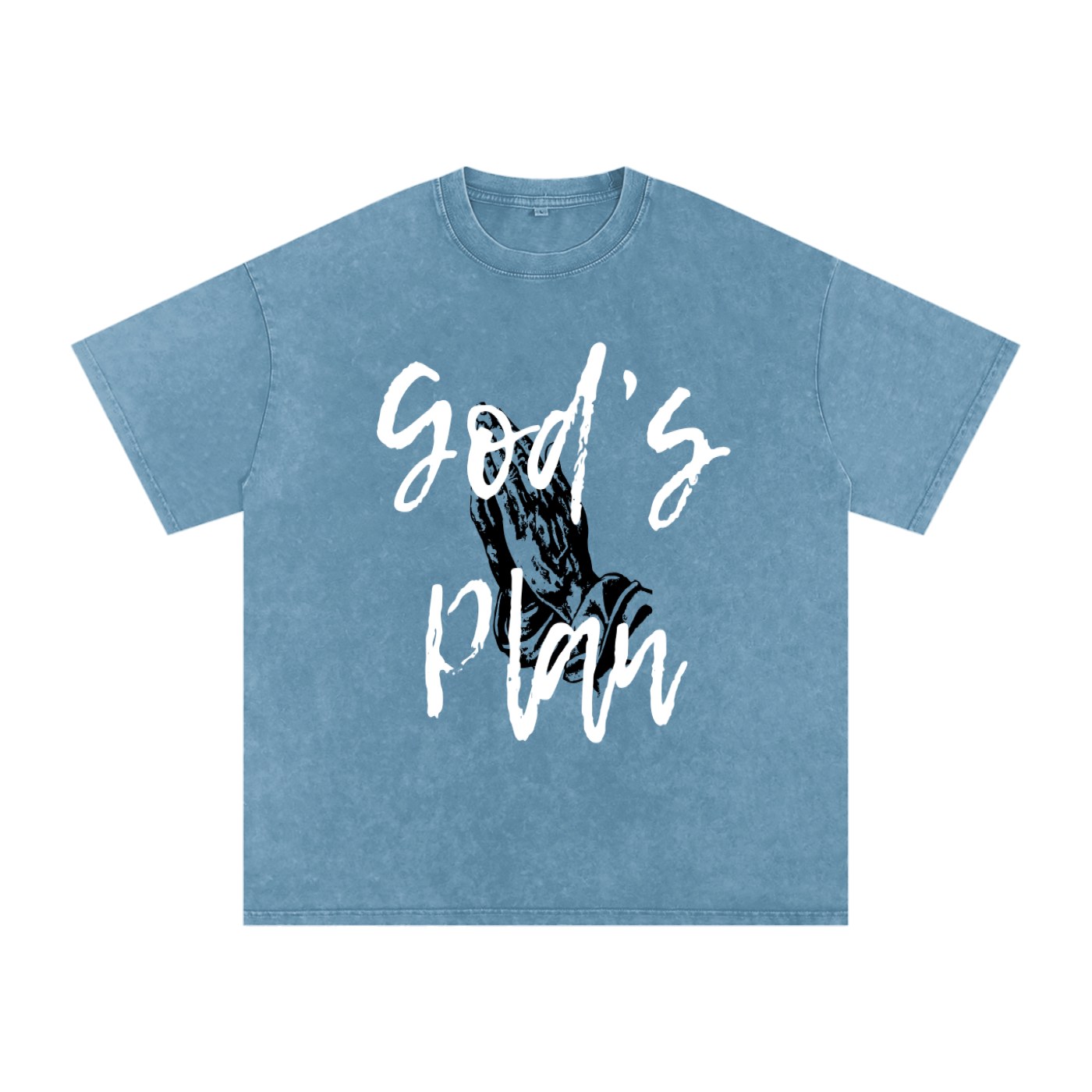 Snow Washed Oversized Cotton T-Shirt