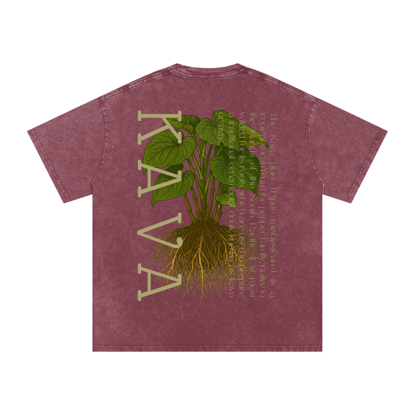 Oversized Washed Kava T-Shirt