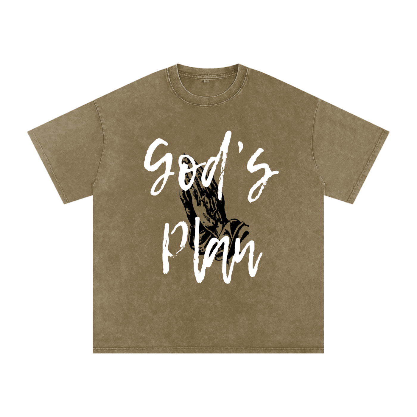 Snow Washed Oversized Cotton T-Shirt