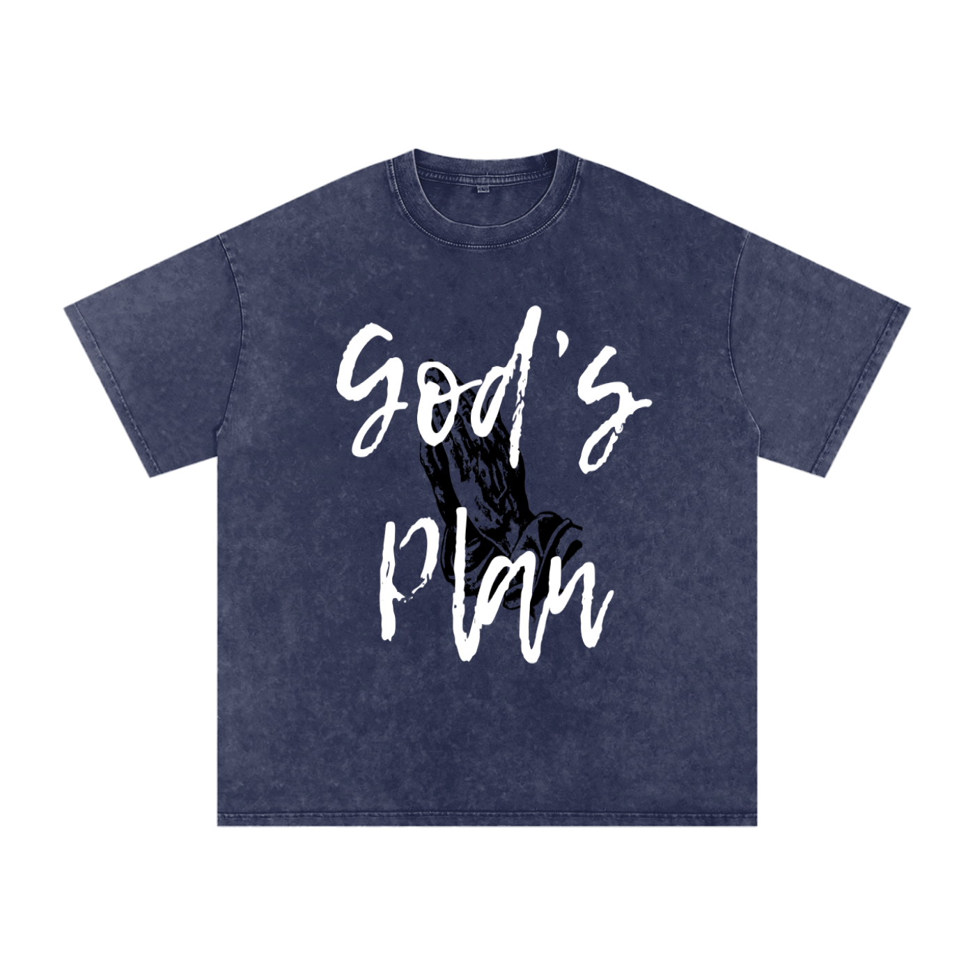 Snow Washed Oversized Cotton T-Shirt