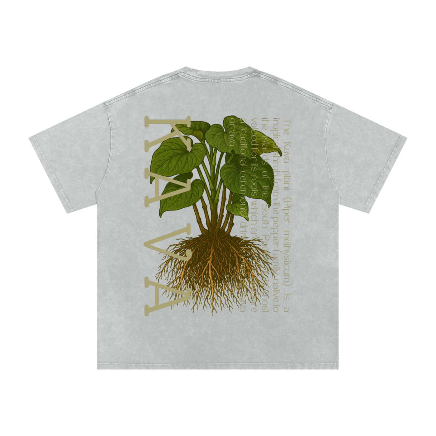 Oversized Washed Kava T-Shirt