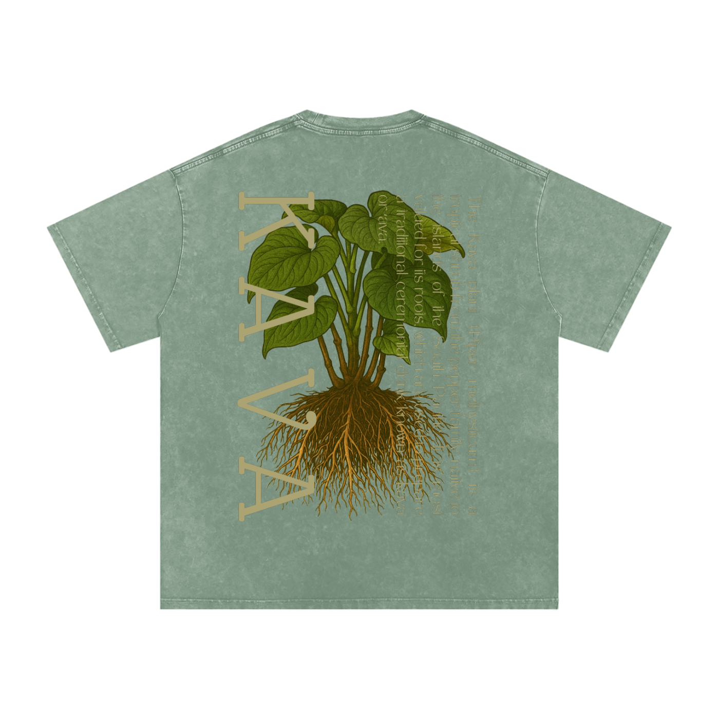 Oversized Washed Kava T-Shirt