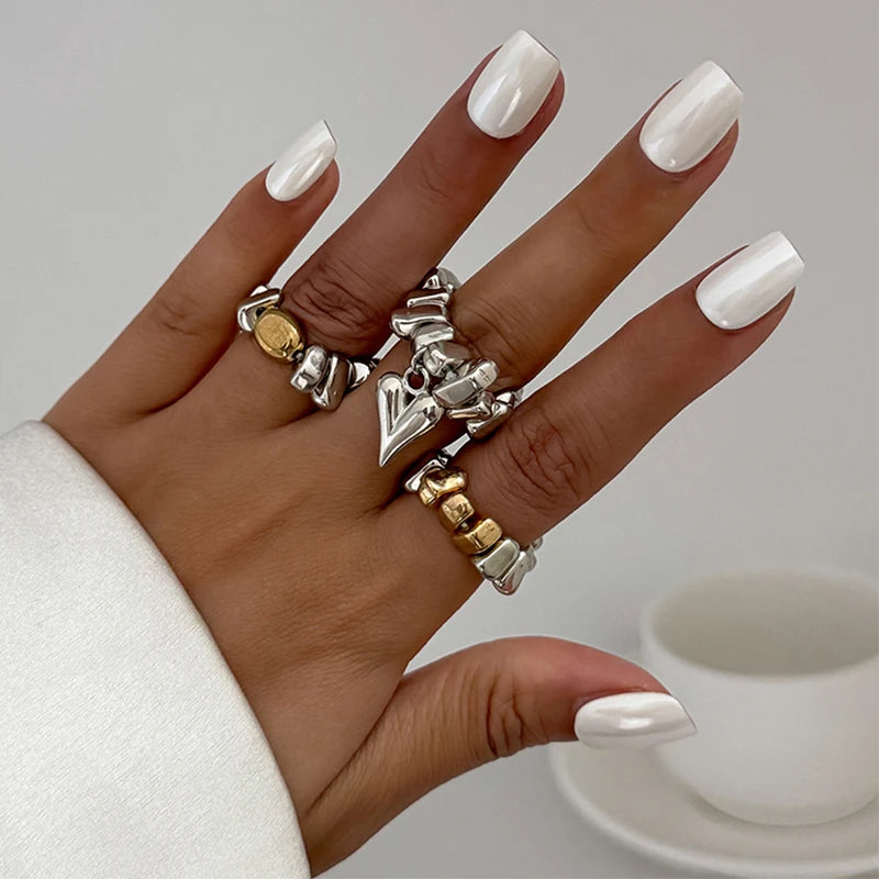 Heart Embrace Rings