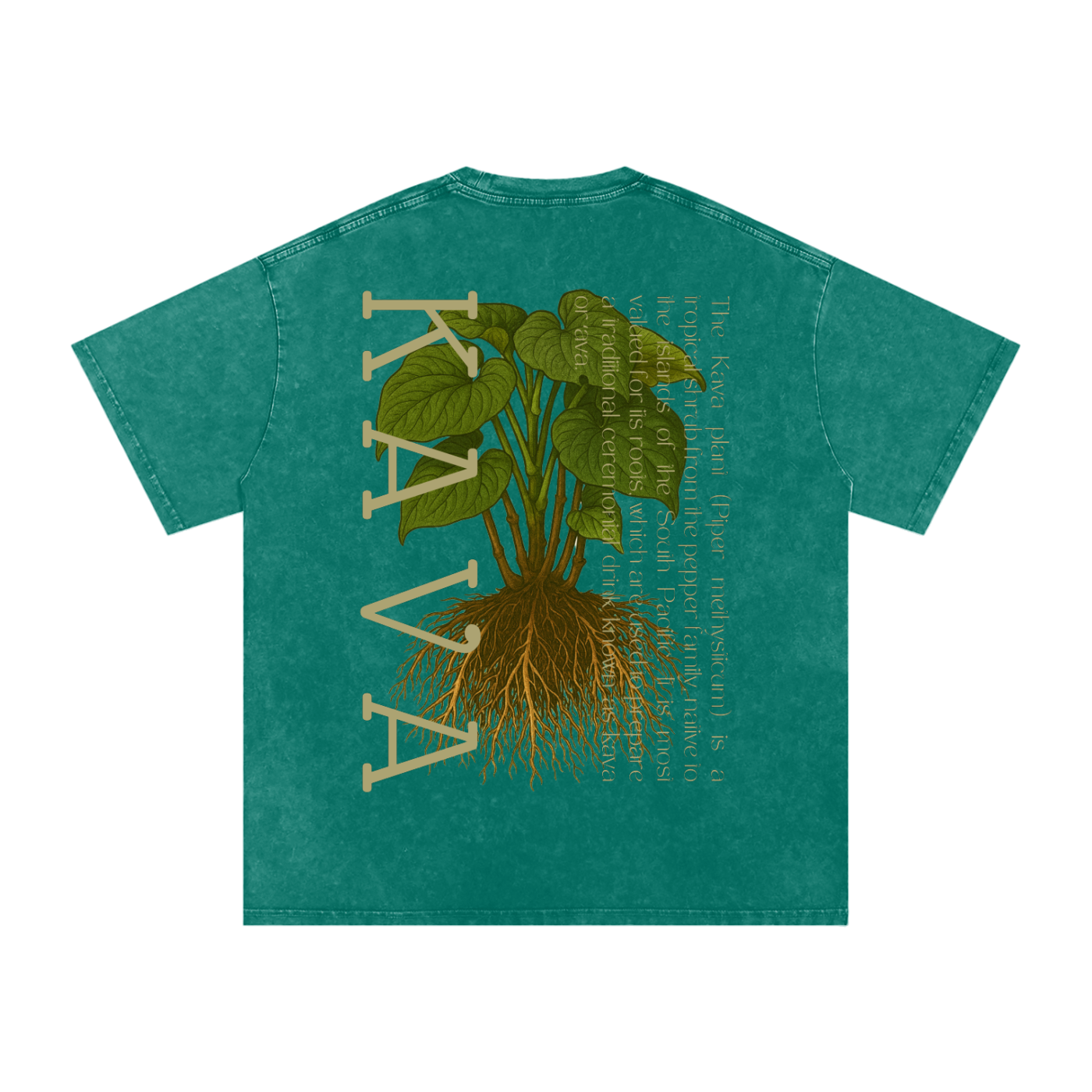 Oversized Washed Kava T-Shirt