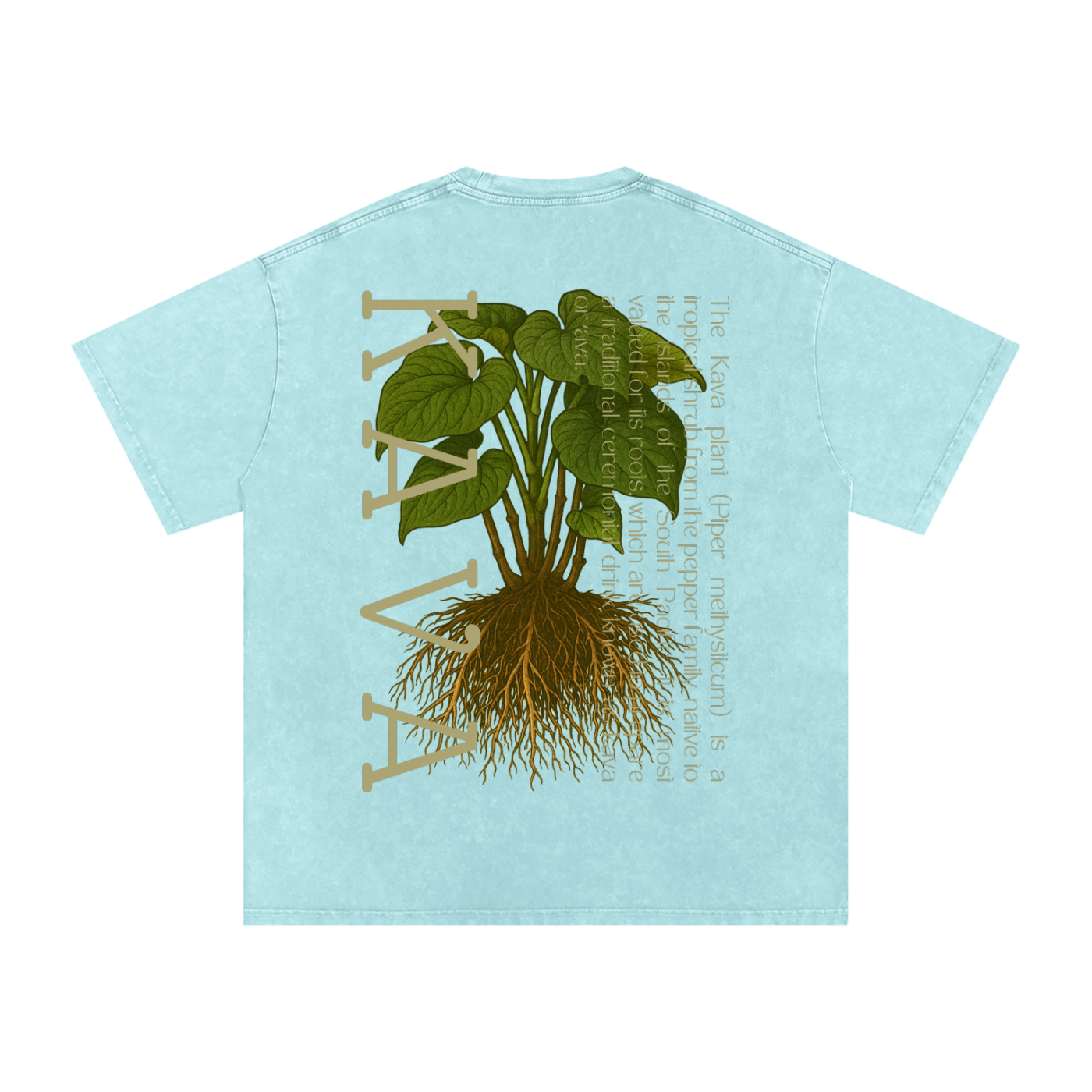 Oversized Washed Kava T-Shirt