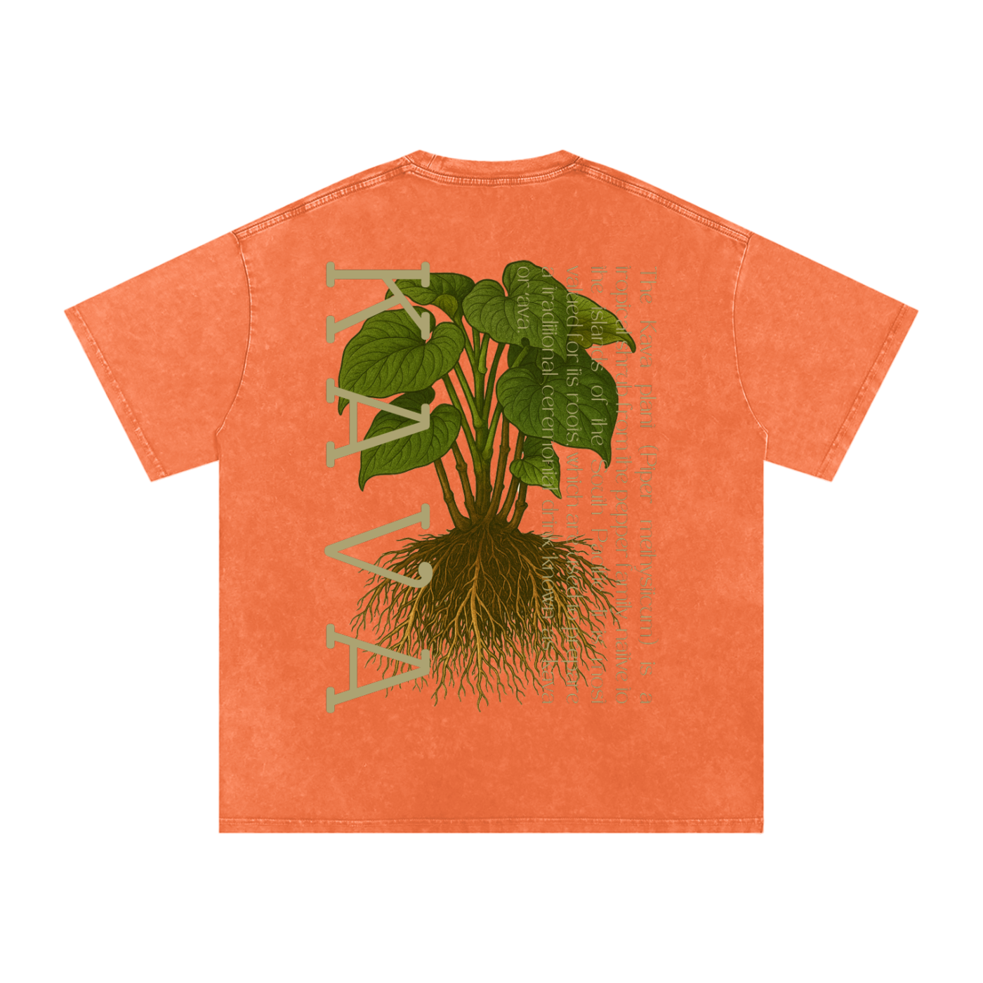 Oversized Washed Kava T-Shirt